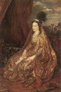 Anthony Van Dyck, Portrat der Elisabeth oder Theresia Shirley in orientalischer Kleidung